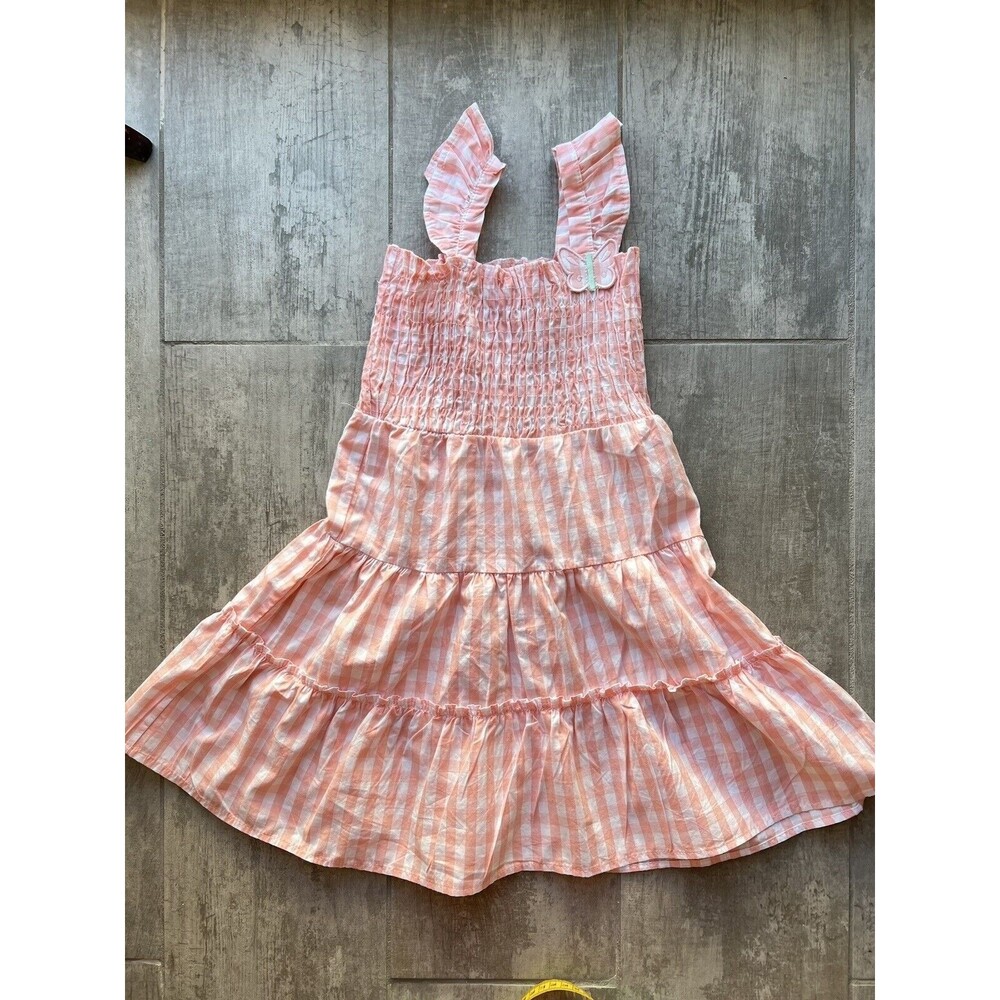 Freestyle Revolution Girls Sleeveless Sundress Smocked Butterfly Summer Casual 6